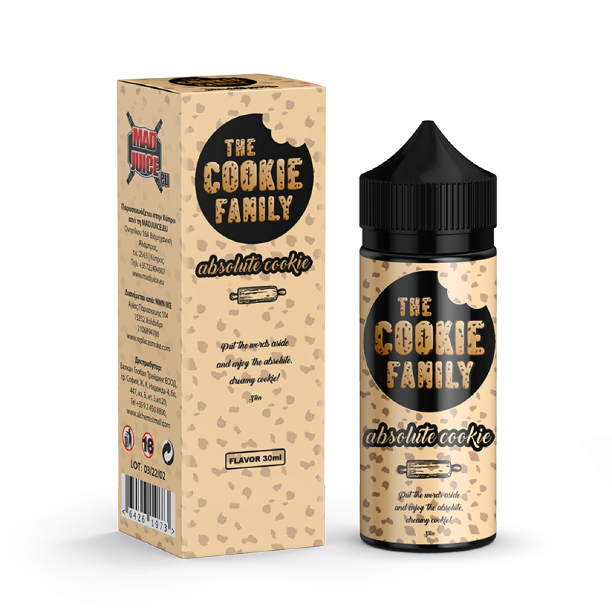 Mad Juice The Cookie Family Absolute Cookie Flavour Shot 24/120ml